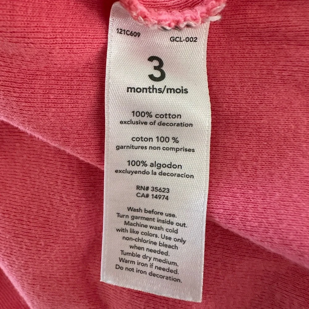 💓 CARTER’S matching set girls size 3 months cardigan shirt pants baby girl